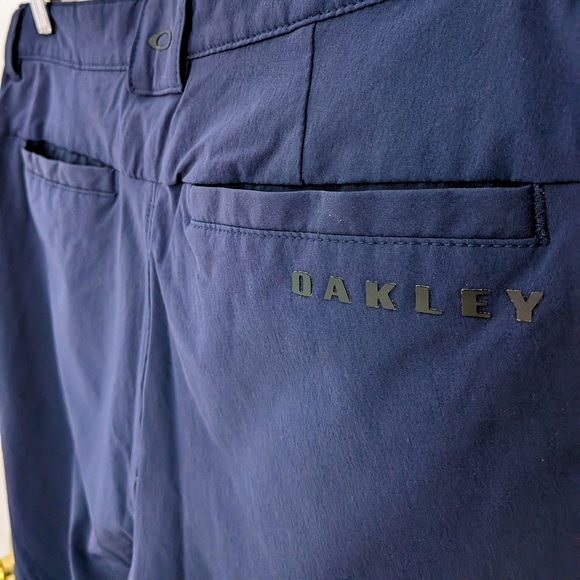 Oakley Men’s Tailored Flat Front Shorts – Navy Blue, Waist 32 #11 - Picture 4 of 6